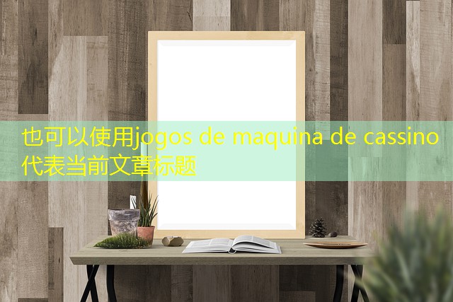 jogos de maquina de cassino