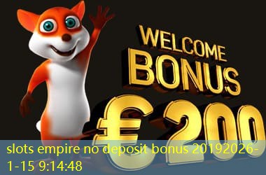slots empire no deposit bonus 2019