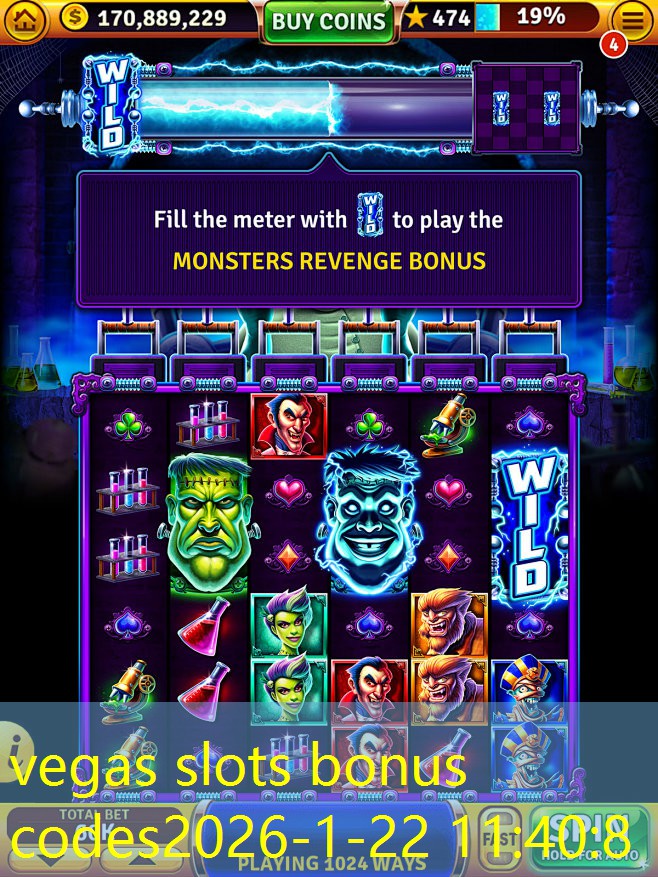 vegas slots bonus codes