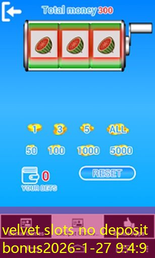 velvet slots no deposit bonus